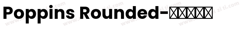 Poppins Rounded字体转换
